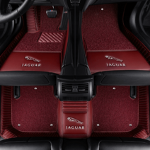 재규어 카매트 발판 코일 자동차 실내 차량용 발매트 XF XE, 블랙 싱글