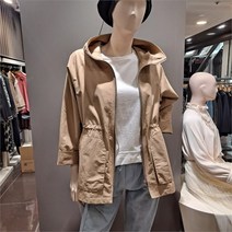 모스코나 SH02 뒷판 셔링 면혼방 점퍼 mojp222z7