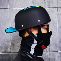 스냅백 오토바이 바이크 반모 헬멧 할리헬멧 경량 레트로 커스텀 전동킥보드 여름용, G