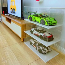 레고 보관가능 전시장 장식장 진열장 피규어 투명아크릴 케이스 아크릴 박스 10x10x20, 블랙/화이트/핑크개, 40x40x30cm.