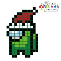 아트툴 산타 디폼블럭 우주마피아 8mm/10mm 캐릭터 자체제작 1대1도안, 9mm, No.11_연두_산타