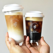 [미플래닛] 1+1 리프 리유저블컵 텀블러 [2size], 473ml(2P)