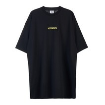 [베트멍] [라벨루쏘] 로고 라벨 티셔츠 UE52TR120X BLACK YELLOW