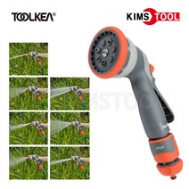툴케아 분사건 CHG-2302 워터건 7가지 분사 패턴 세차건 스프레이건 분사기 원예용품 호스용품 세차 원예