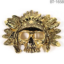 인디언스컬 골드버클 버클만발송 패션벨트 간편교체