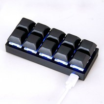 캐드마우스 무소음 프로그래밍 가능한 매크로 기계식 키보드 10 키 리눅스 윈도우 MacOS 지원 마이크, 02 Red switch keyboard, 01 1m cable