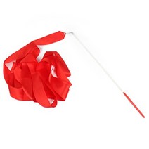 체육관 댄스 리본 리듬 장비 발레 스트리머 달리기 낚싯대 레인보우 스틱 Twirler 2m, 03 Red