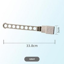 천장빨래건조대 전동빨래건조대 대형빨래건조대건조대 발코니 옷 벽걸이 욕실 실내 공간 절약 8 개 구멍, 한개옵션2, 03 GRAY
