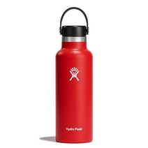 Hydro Flask 스탠다드 마우스 플렉스 캡 보틀 스테인리스 스틸 진공 단열 BPA 프리 논톡시156358, 18 Oz, Goji