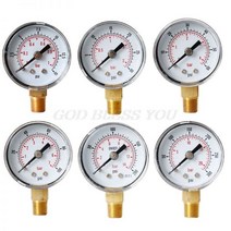 40mm 페이스 압력 게이지 18 BSPT 하단 마운트 153060.100160 200, 300 PSI