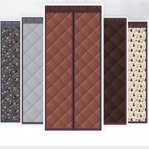 갓템89 외풍차단 현관 바람막이 방풍 커튼, 01)옥스포드(그레이)