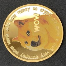 시바견 개 기념 주화 동전 금은 골드 코인 떡상 힙합 메달, 단품