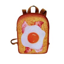 패션 토스트 백팩 학교 가방 캐주얼 배낭 대학 탁아소 십대를위한