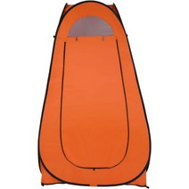 팝업 샤워 캠핑 화장실 텐트 야외용 휴대용 프라이버시 보호대 가방 포함, 오렌지