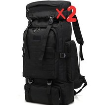 키워도 BB49 멀티 80L 자이언트 백팩 80L 대용량 등산 캠핑 해외여행 공항패션 1세트 1개 2개 3개 4개 5개 6개 7개 8개 9개 10개, 블랙 2세트