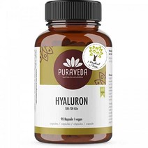 Puraveda Hyaluronc Acd Capsules Hgh Dose wth 350 mg 500700 kDa 100% Natural 90개(3개월용) 량 Pure
