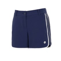 볼빅 클리어런스여성 골프 레터링 스트라이프 배색 숏팬츠 VLHPJ531 NA