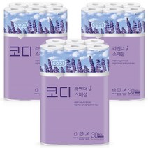 코디 라벤더 스페셜 롤화장지 30m, 30개입, 3개