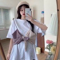 박시반팔티 계 t셔츠 여성 여름 디자인감각 보이핏 볼륨 와이드 루즈핏 하라쥬크 무드 머메이드한 상의 15 4106000236, 레드 L