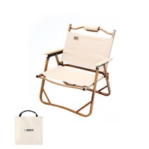 탄씨엔쯔 커밋 알루미늄 프레임 폴딩 캠핑 의자, 1개, 카키 M