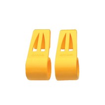 작업자 해드랜턴 고정용 안전모클립 10개 보호 안정적 현장 방한, OTOS 고글클립 노랑