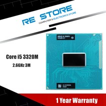 i77700k 인텔코어 i5 3320M 2.6GHz 3M 5 GTs SR0MX 모바일 노트북 CPU 프로세서, 한개옵션0