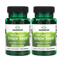 스완슨 풀스펙트럼 포도씨 380mg 100 캡슐 2팩, 100정