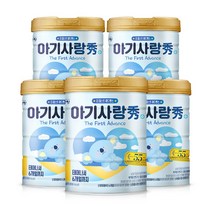아기사랑수 어드밴스 분유 1단계, 5캔, 750g