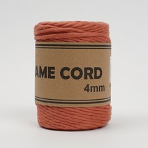 쎄비 대용량 푼사 마크라메실 100m 330g 90합 4mm 마크라메재료 순면로프 서양매듭, 16. 벽돌색