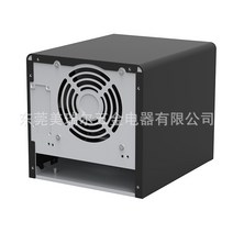 nas 구축 3.5인치 블랙 스퀘어 NAS 스토리지 섀시 서버 가정용 4 디스크 알루미늄 합금 패널