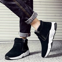 남자 방한화 키높이 스니커즈 겨울 따뜻 기모 운동화