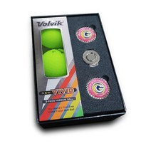 홀인원기념품 볼빅 뉴 비비드 3구 볼마커 골프공선물세트