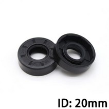 고무와셔 오링 실리콘 구리 스텐 id 20mm nbr 니트릴 고무 오일 씰 tc-20272830323435373840424547505256781012 니트릴 더블 립 오일 씰, 20x27x5mm, 2개