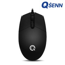 QSENN GP-M500 블랙 유선 마우스