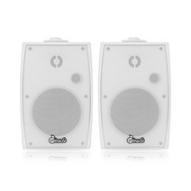 미라클엠 2채널 200W 앰프스피커 세트 150W 고출력 노래방카페매장, M610S 스피커 1조 (화이트-2개)