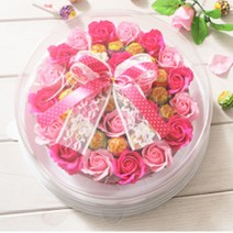 츄파춥스 원형케익 발렌타인 화이트 데이 사탕 선물, 츄파춥스원형케익 레드