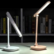 [댕이몰] 충전식 LED 탁상용 스탠드 3가지색 LED등!!, 1개, 핑크