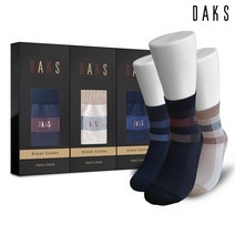 [AK PLAZA] 닥스 양말 신사 남성 3족 선물 세트 남자 실켓 후다 단목 중앙사각 22823