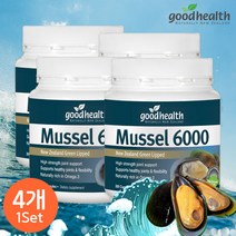 굿헬스 초록입홍합 6000 300정 4개, 1세트