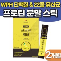 단백질보충제WPH 2개월 10억 유산균 함유 유당불내증 에좋은 단백질 파우더 스틱 운동후프로틴 헬스보조제