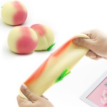 쫀득쫀득 늘어나는 복숭아 말랑이 스퀴시 스트레스해소 유아 문방구 만들기