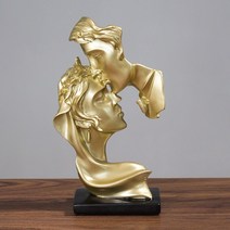 북유럽 크리에이티브 거실 술장 현관 장식 공예품 사무실 드로잉 추상화 소재 새해맞이선물 신장개업 선물 인테리어소품 집들이선물, 회색/회색