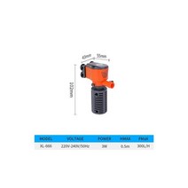 수중펌프 3W 5W 미니 잠수정 수족관 필터 물고기 탱크 내부 펌프 물 흐름 순환 거북이 탱크에 산소 추가, [01] 5W, [01] EU