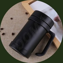 커피보온컵 스텐텀블러 500ML 노블티 스텐 보온컵 블랙