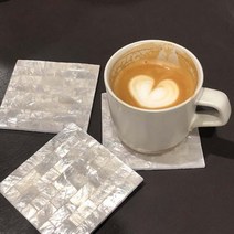 [바보사랑] 자개 사각 컵받침 미니트레이, 디자인선택:킨포크 / 컬러:레드