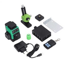 Laser Leveler Broad Utility 12 Green Beam Line Remote Wide Coverage IP54 Good Accuracy for Wall, 한개옵션0