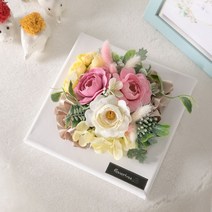 봄 액자 인테리어 장식 조화 소품 모음 진달래 개나리 벚꽃, 스마일러넌캔버스set 20cm 단품