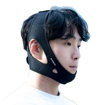 비디브 입벌림방지밴드 수면밴드 브이라인밴드 슬리퍼블에어밴드 어린이 테이프 입마개, 고스트블루(올인원세트), 1세트
