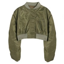 여성야구점퍼 항공 블루종 아우터 여성 크롭 야구 자켓 캐주얼 레트로 가디건 초록색 상의 봄 가을 감각적인 고급스러운