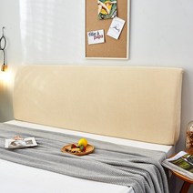침대헤드보드 호텔 제작 쿠션 패브릭 가죽 커버프레임 커버 셀프 침대보 킹 침대 헤드 보드 전면 패널 격자 무늬 코튼 린넨 침대 헤드 헤드 보드 패드 소파 백 매트리스 보호대, 8, 폭200×높이60cm